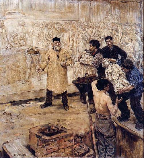 Jean-francois raffaelli At the caster's (1886), by Jean-Francois Raffaelli Germany oil painting art